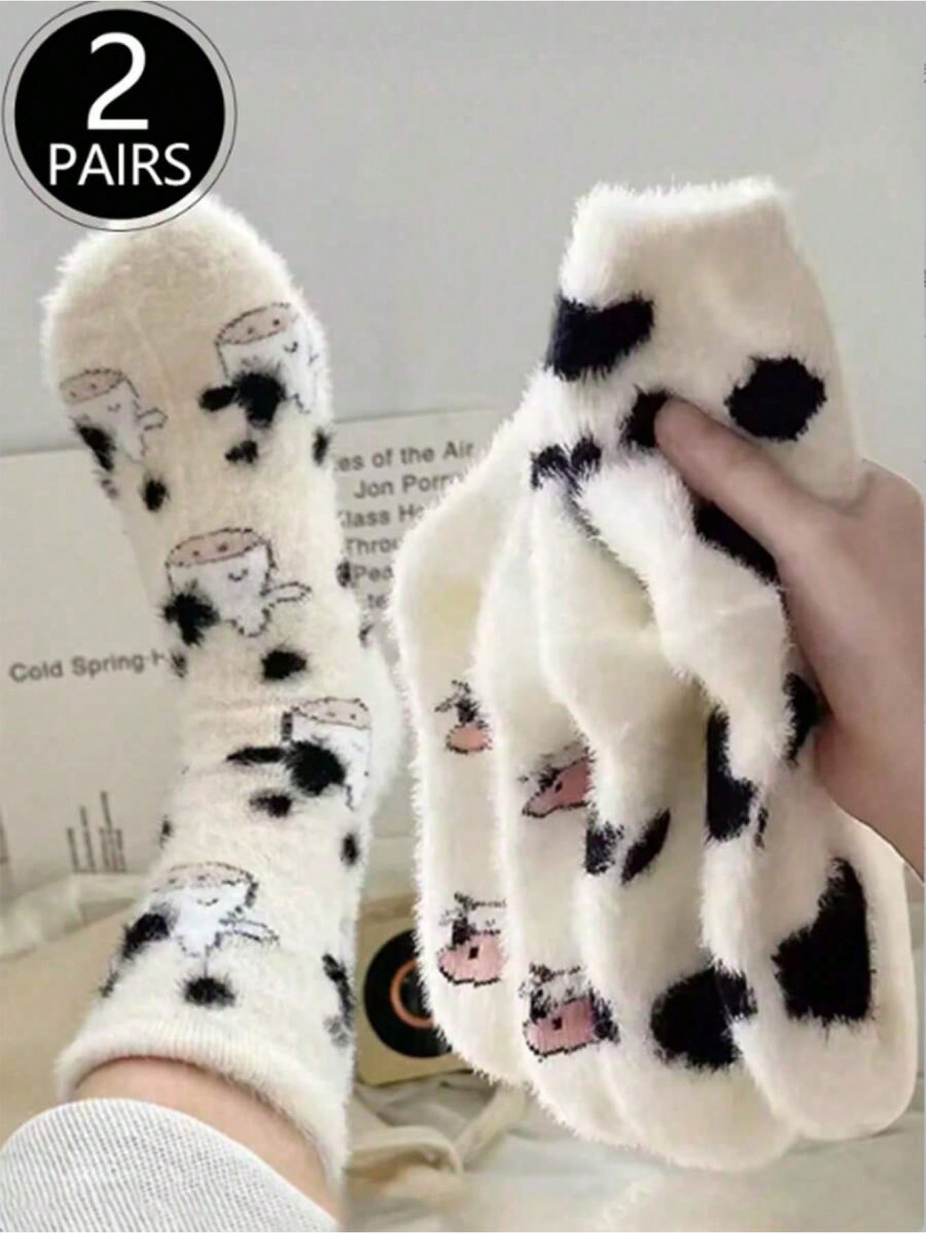 Thermal Sock Winter - Cartoon Cute Cow Mink Velvet Socks
