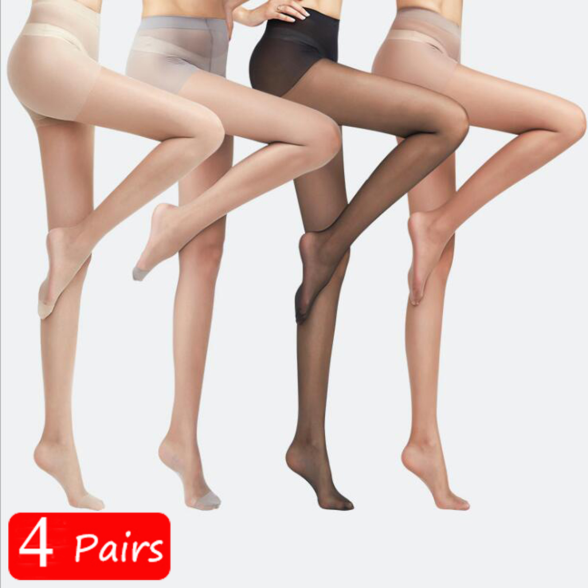 Tights Pantyhose Sheer - 4 Pairs/Lot Women's Pantyhose SeamlessUltra-thin Nylon