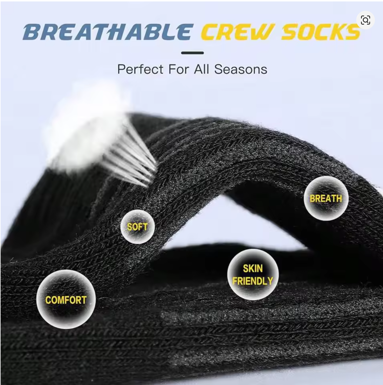Men's 6 Pairs Pack High Perfor - Cotton Crew Sock Pack ulasan dan harga