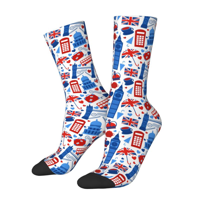 Custom Love The Union Jack Men - Dress Sock Men ulasan dan harga
