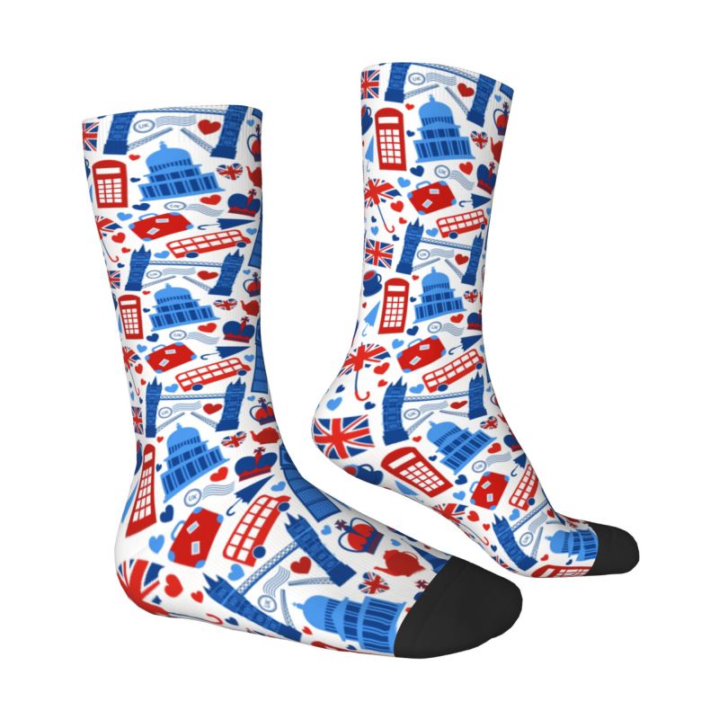 Custom Love The Union Jack Men - Dress Sock Men ulasan dan harga