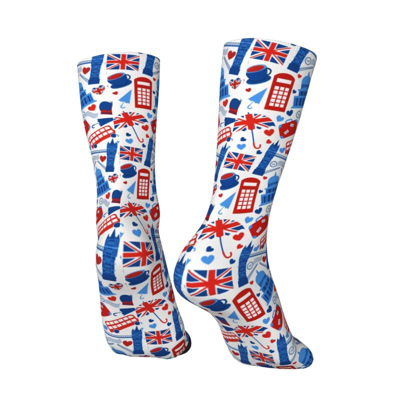 Custom Love The Union Jack Men - Dress Sock Men ulasan dan harga