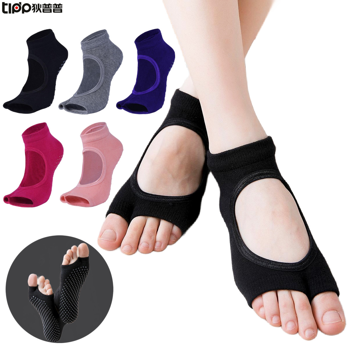 Non-Slip Split-Toe Yoga Socks  - Grip Sock Yoga ulasan dan harga