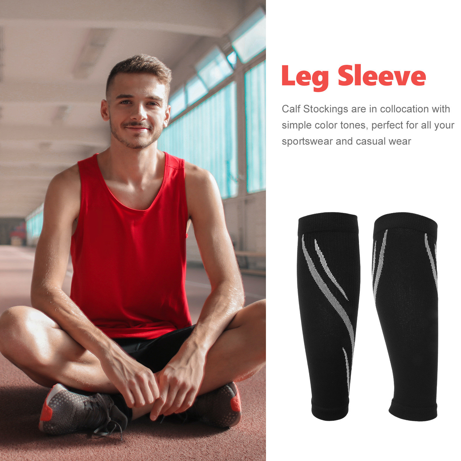 1Pair Calf Compression Socks B - Compression Sleeve Calf ulasan dan harga