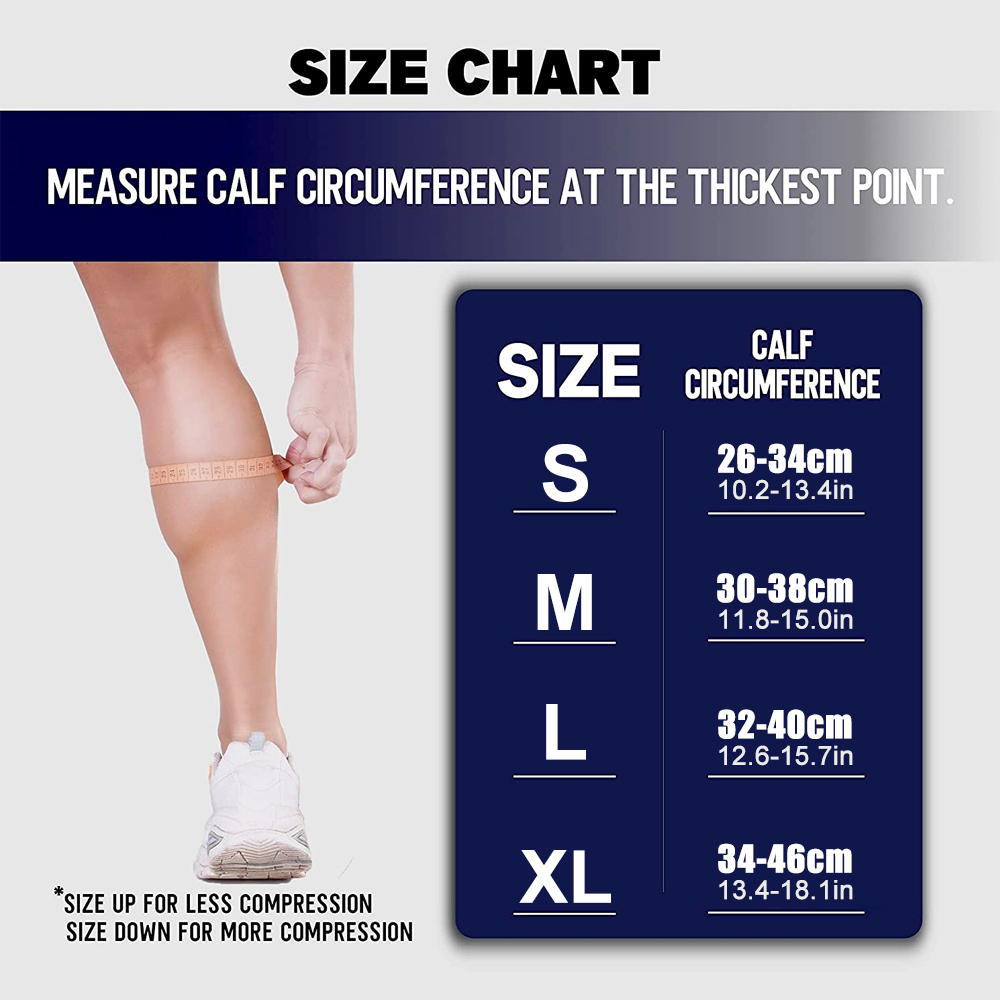 1Pair Leg Compression Socks,Ca - Compression Sleeve Calf ulasan dan harga