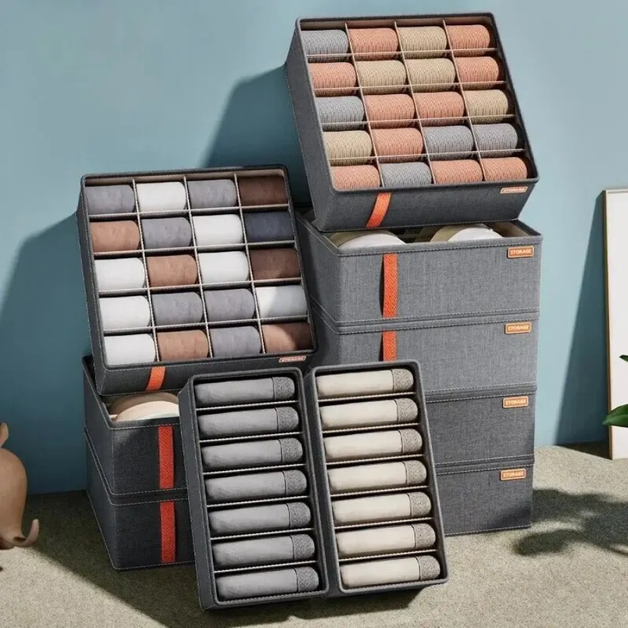 Wardrobe Clothes Organizer 6-2 - Sock Organizer Tray ulasan dan harga