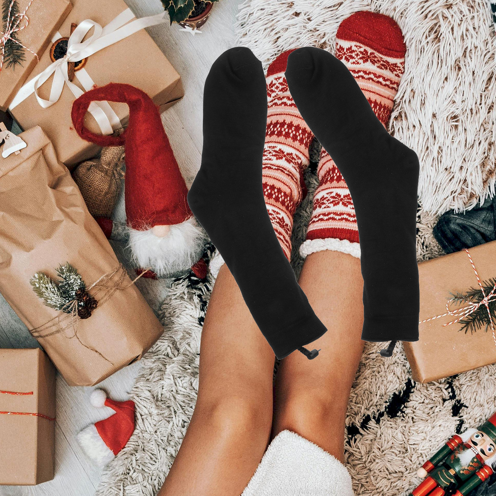 1Pair Electric Heated Socks Do - Thermal Sock Winter ulasan dan harga