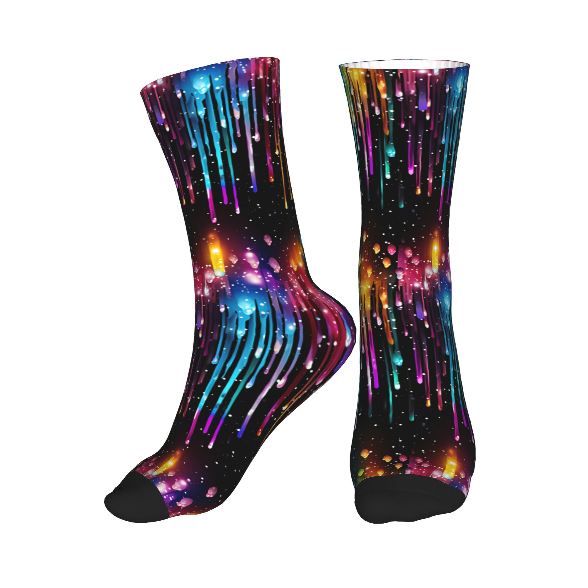 Cute Men's Dripping Rainbow Li - Dress Sock Men ulasan dan harga