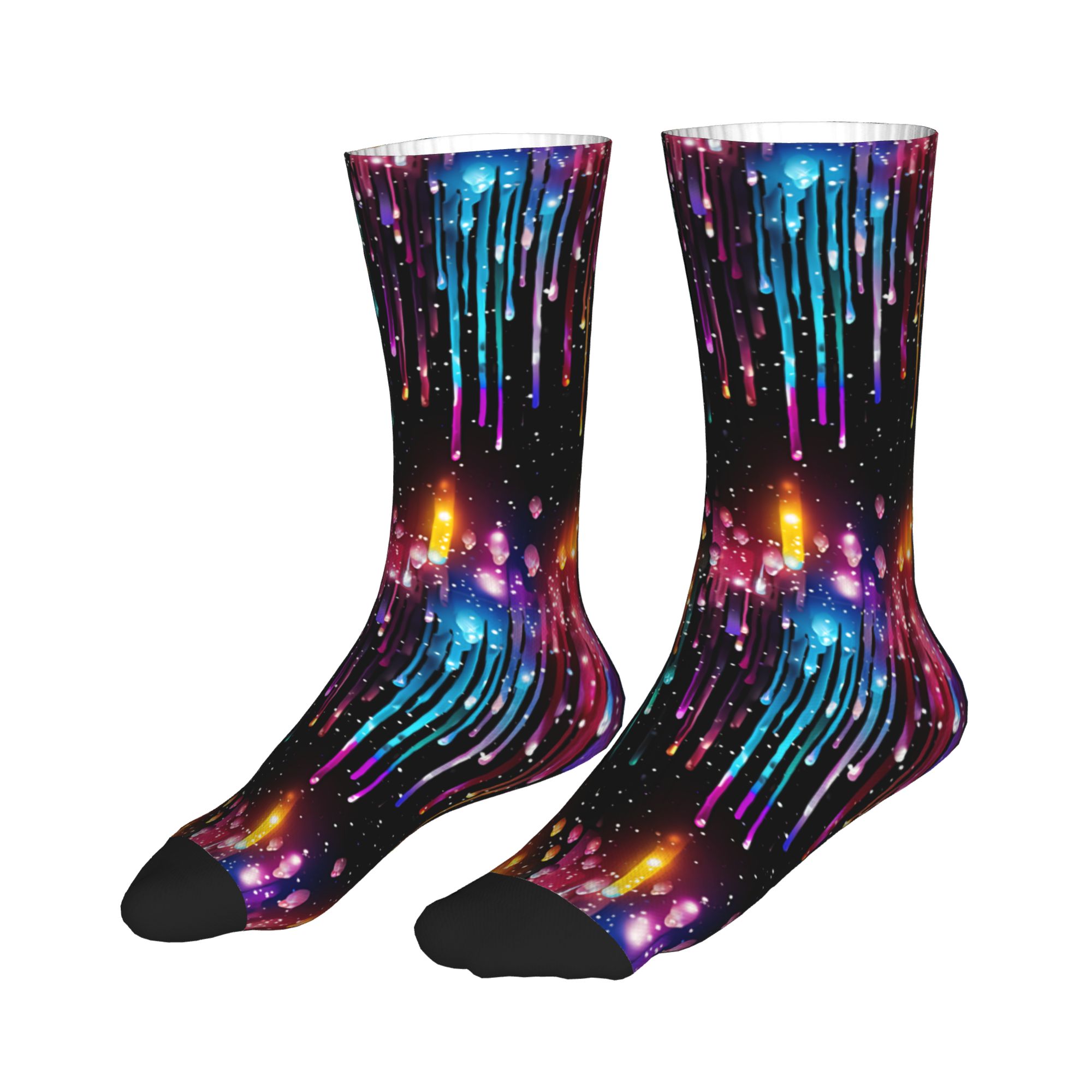 Cute Men's Dripping Rainbow Li - Dress Sock Men ulasan dan harga