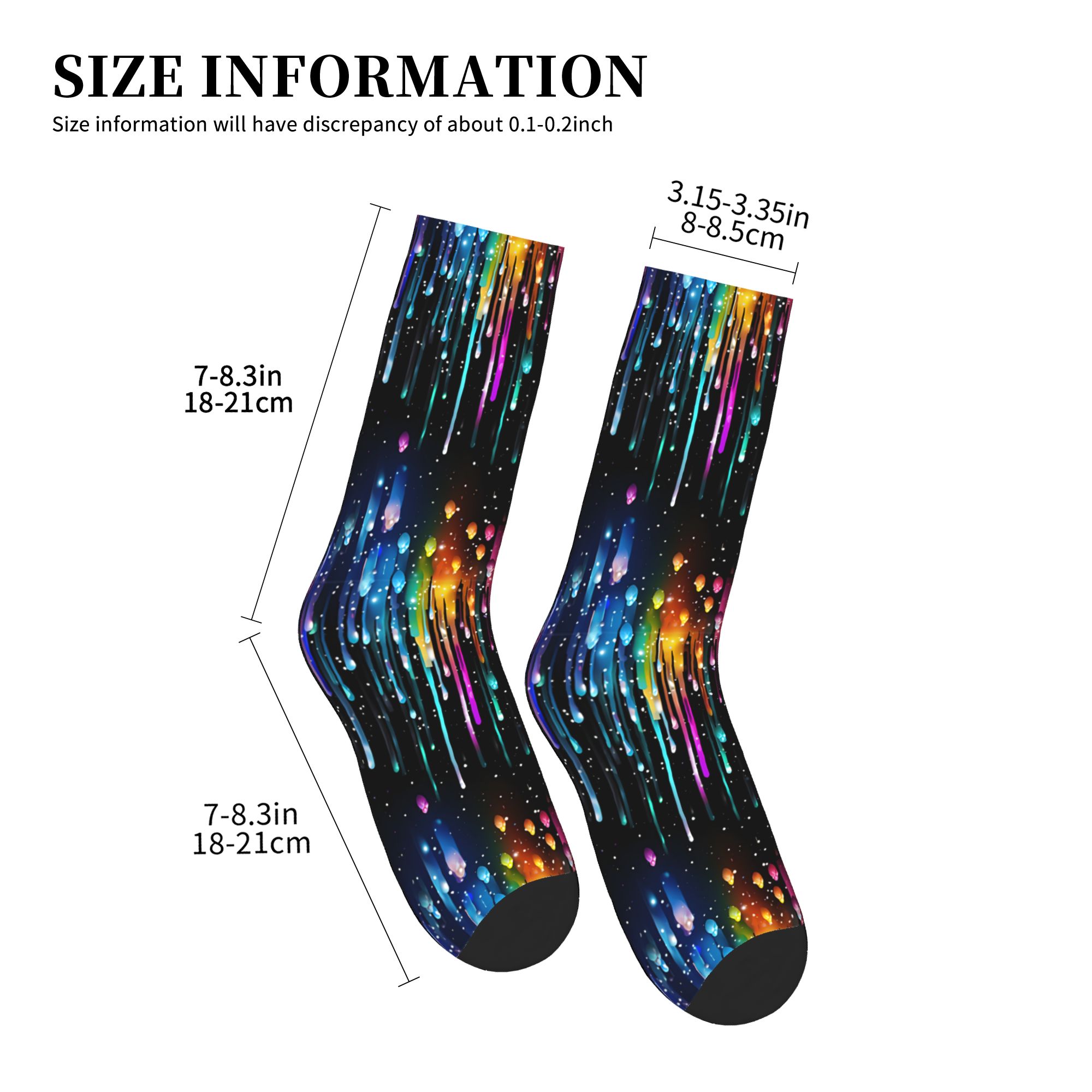 Cute Men's Dripping Rainbow Li - Dress Sock Men ulasan dan harga