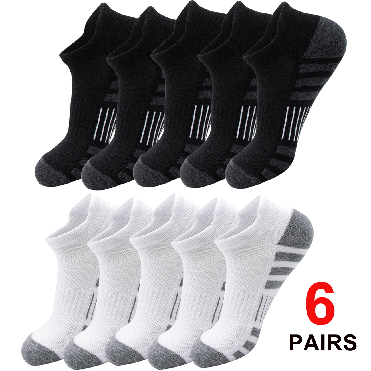 6/24 Pairs Cushioned Breathabl - No Show Sock Women ulasan dan harga