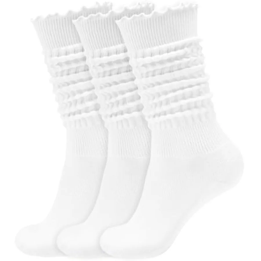 Women's Ruffle Slouchy Socks 3 - Boot Sock Slouchy ulasan dan harga