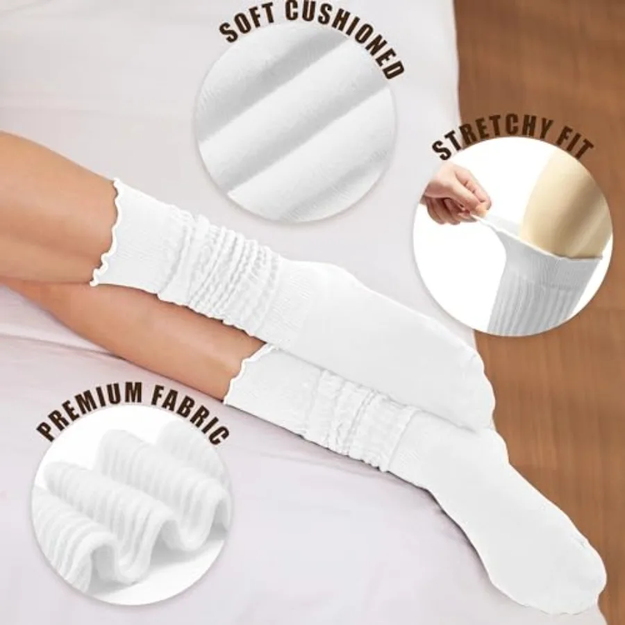 Women's Ruffle Slouchy Socks 3 - Boot Sock Slouchy ulasan dan harga