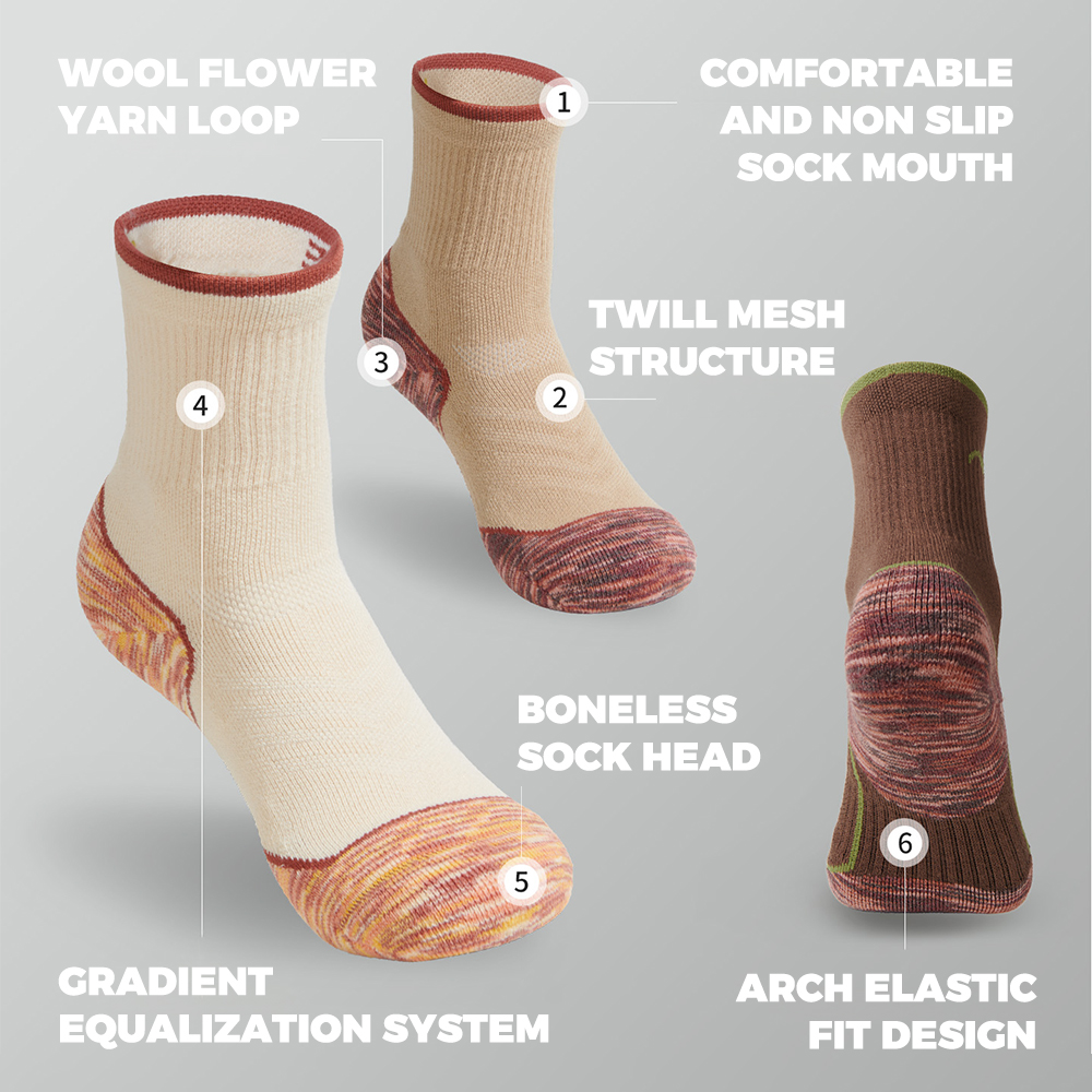 Naturehike Socks Sports Hygros - Wool Hiking Sock ulasan dan harga