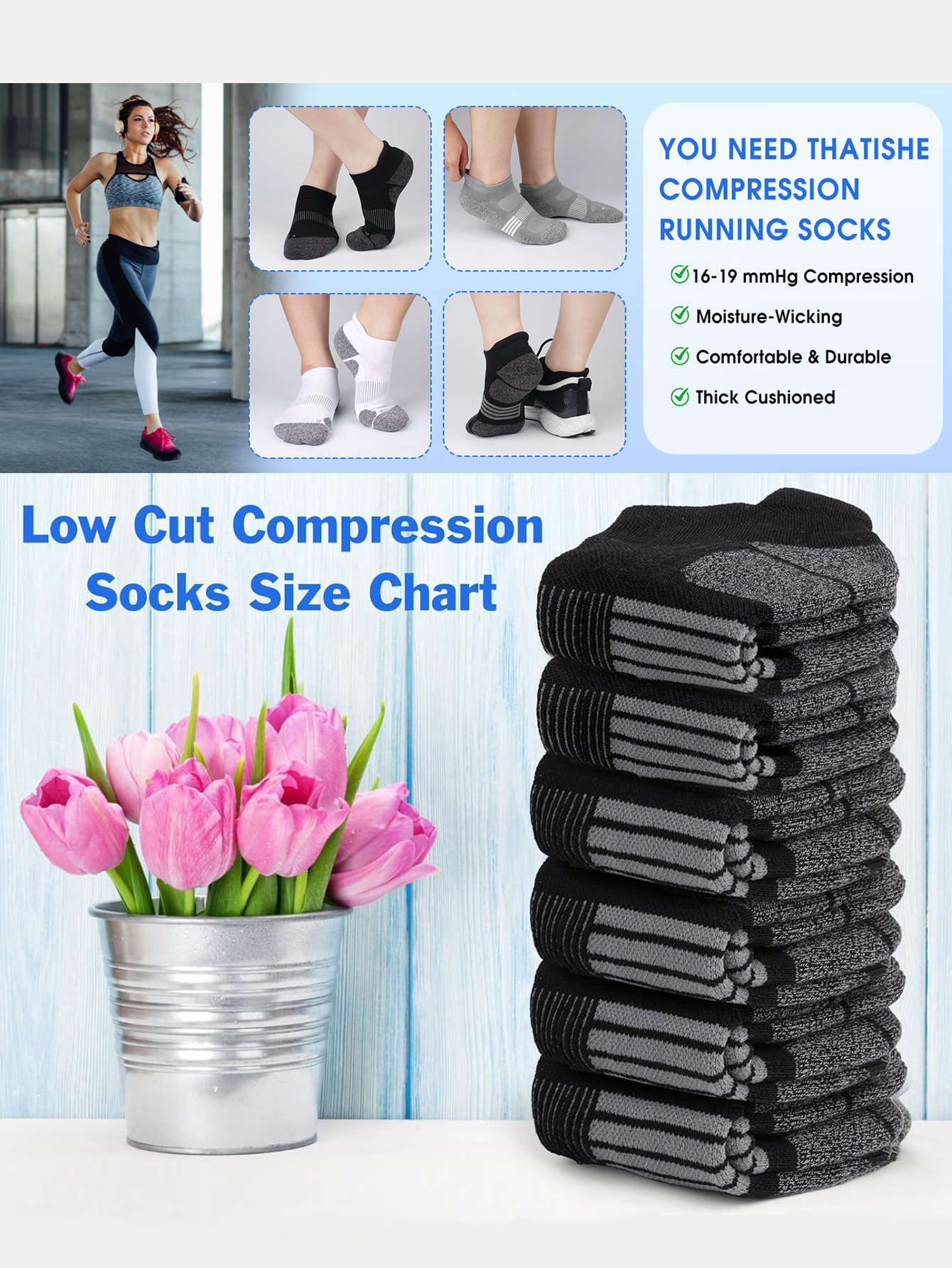 Men's Ankle Socks 6/12 Pairs B - Ankle Sock Low Cut ulasan dan harga