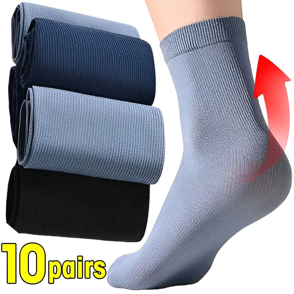 10pairs Men Ice Silk Socks Sum - Silk Sock Bamboo ulasan dan harga