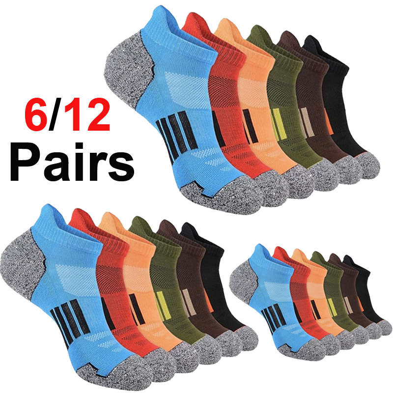 Men's Vibrant Multicolor Strip - Ankle Sock Low Cut ulasan dan harga