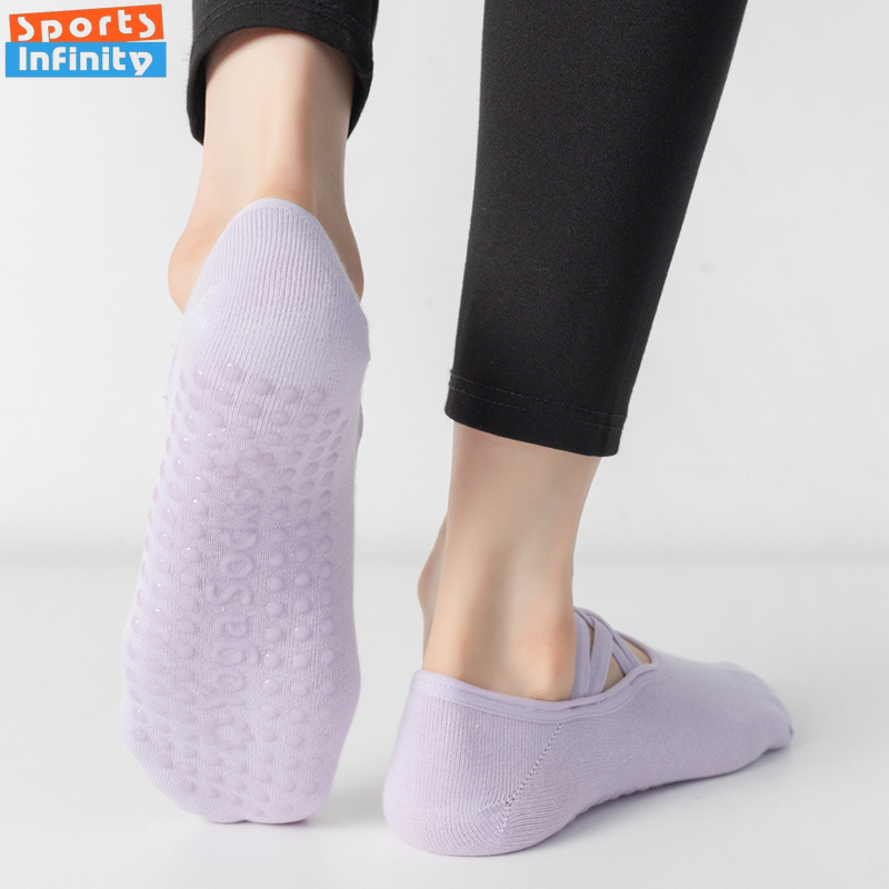 Fashion Cross Straps Backless  - Grip Sock Yoga ulasan dan harga