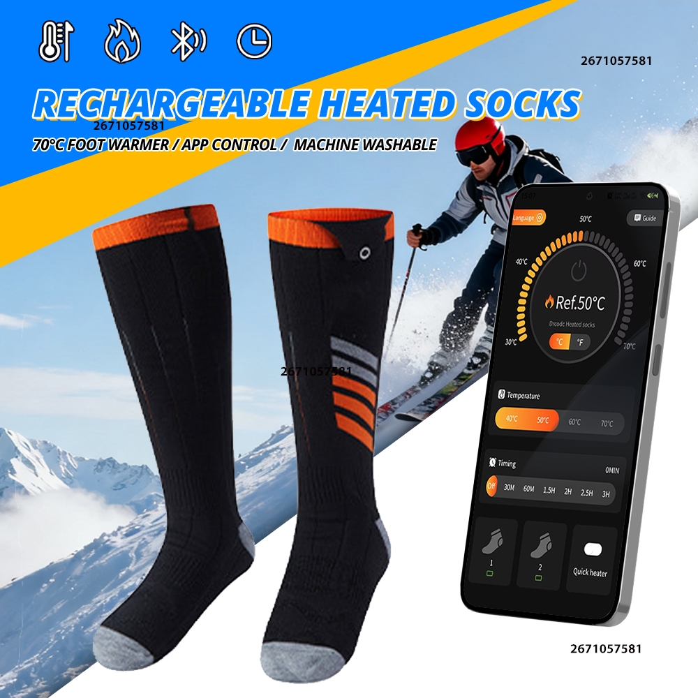 APP Control Heated Socks Recha - Thermal Sock Winter ulasan dan harga