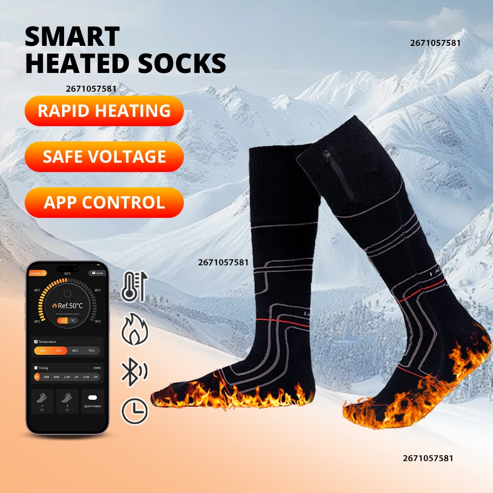 APP Control Heated Socks Recha - Thermal Sock Winter ulasan dan harga