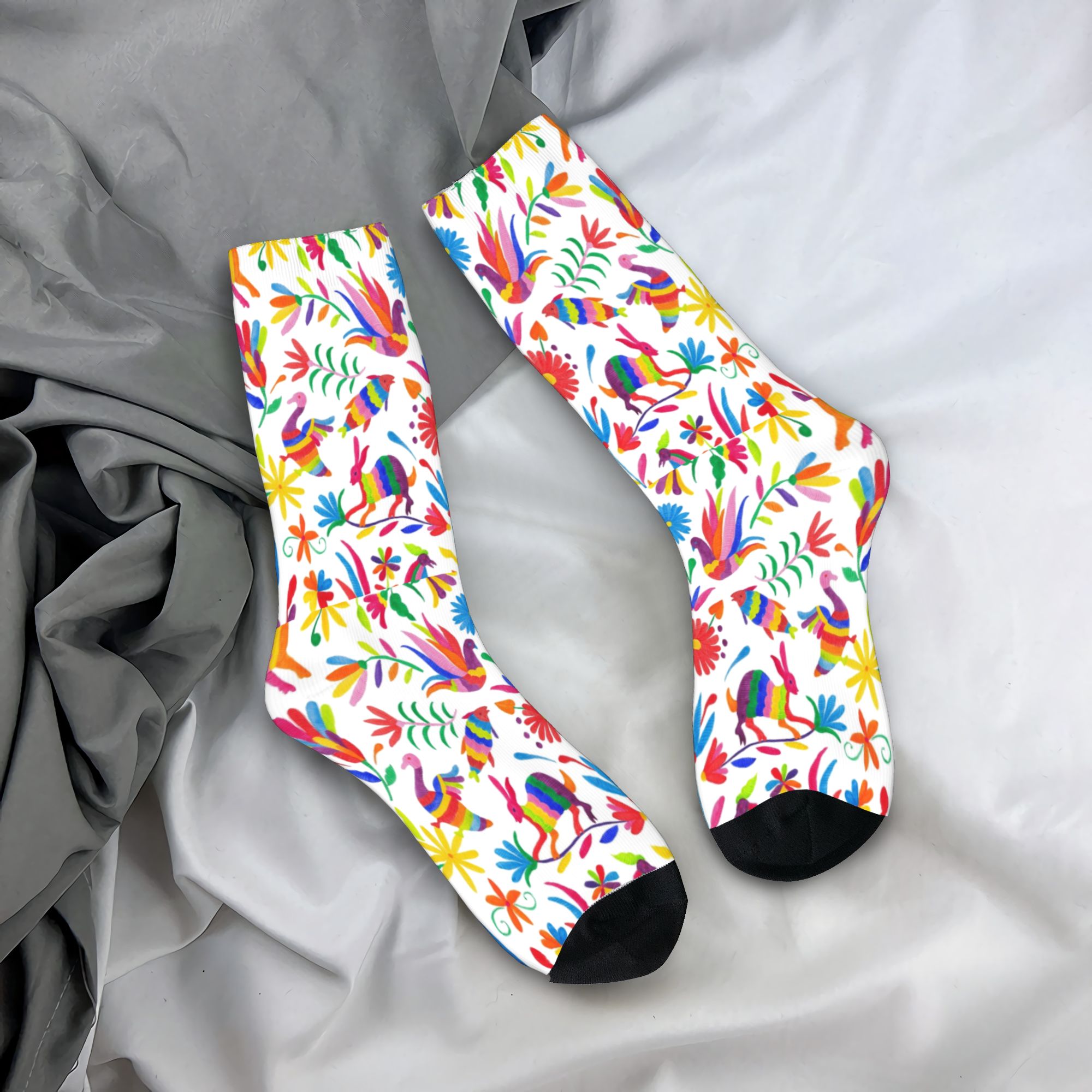 Custom Otomi Folk Mexican Art  - Dress Sock Men ulasan dan harga