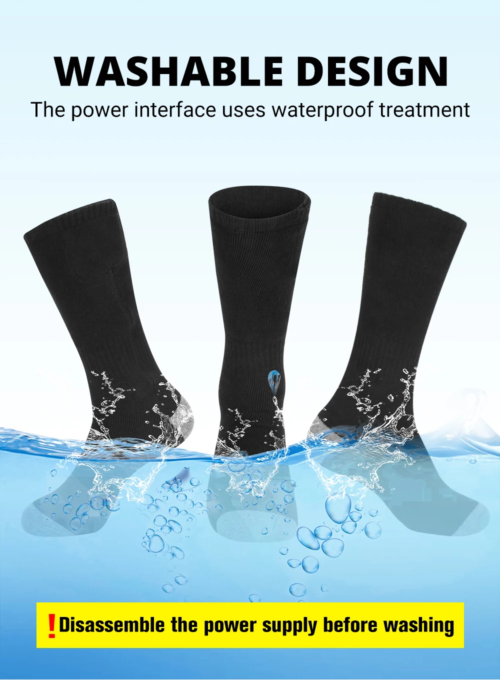 Heating Socks 6000mah Battery  - Thermal Sock Winter ulasan dan harga