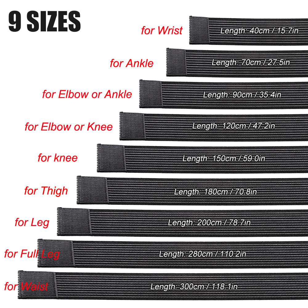 1PCS 40-300cm Compression Band - Compression Sleeve Calf ulasan dan harga