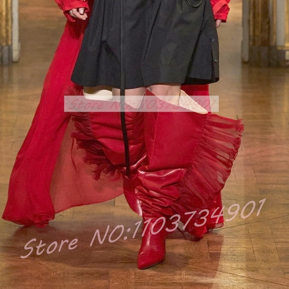 Ruffles Tulle Slouchy Sock Sty - Boot Sock Slouchy ulasan dan harga